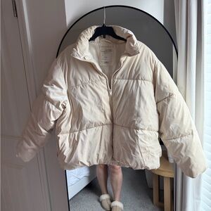 A New Day Target Cream Puffer Jacket